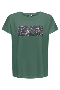 Camiseta de manga corta y cuello redondo