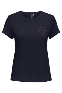 Camiseta de manga corta y cuello redondo