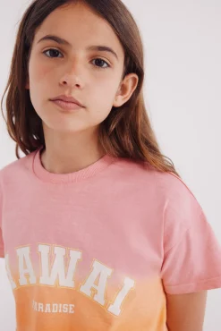 Camiseta dip dye niña
