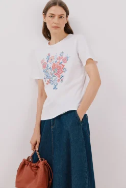 Camiseta estampado floral