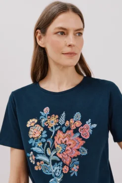 Camiseta estampado floral
