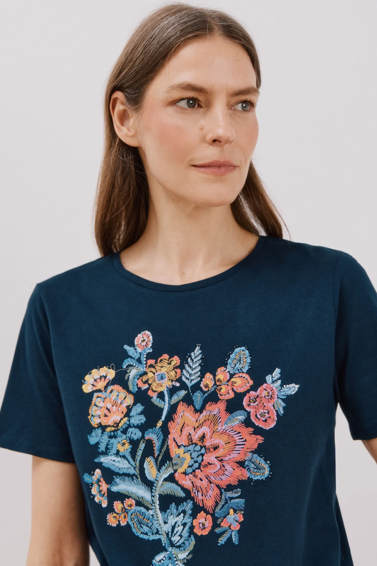 Camiseta estampado floral