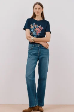 Camiseta estampado floral