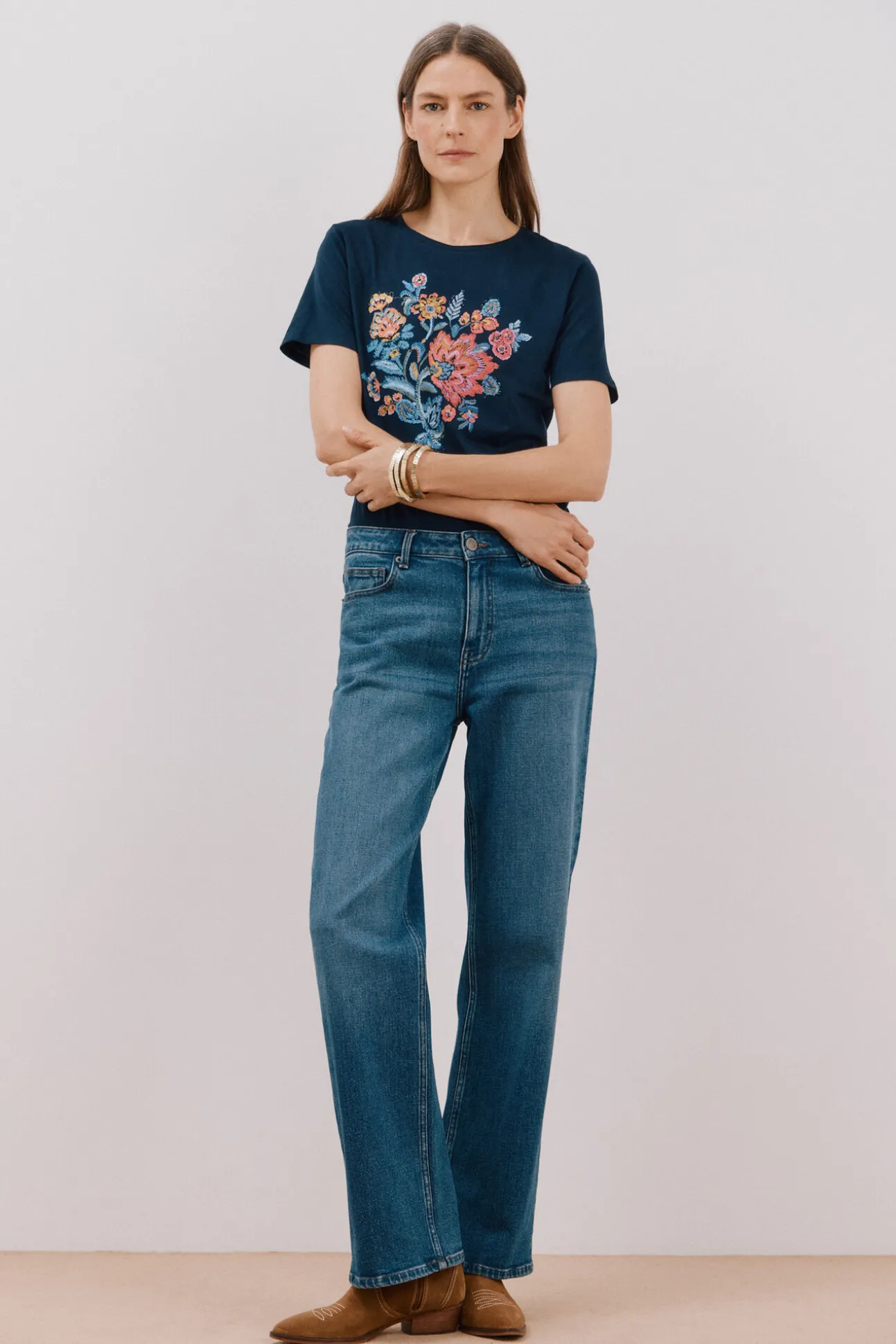 Camiseta estampado floral