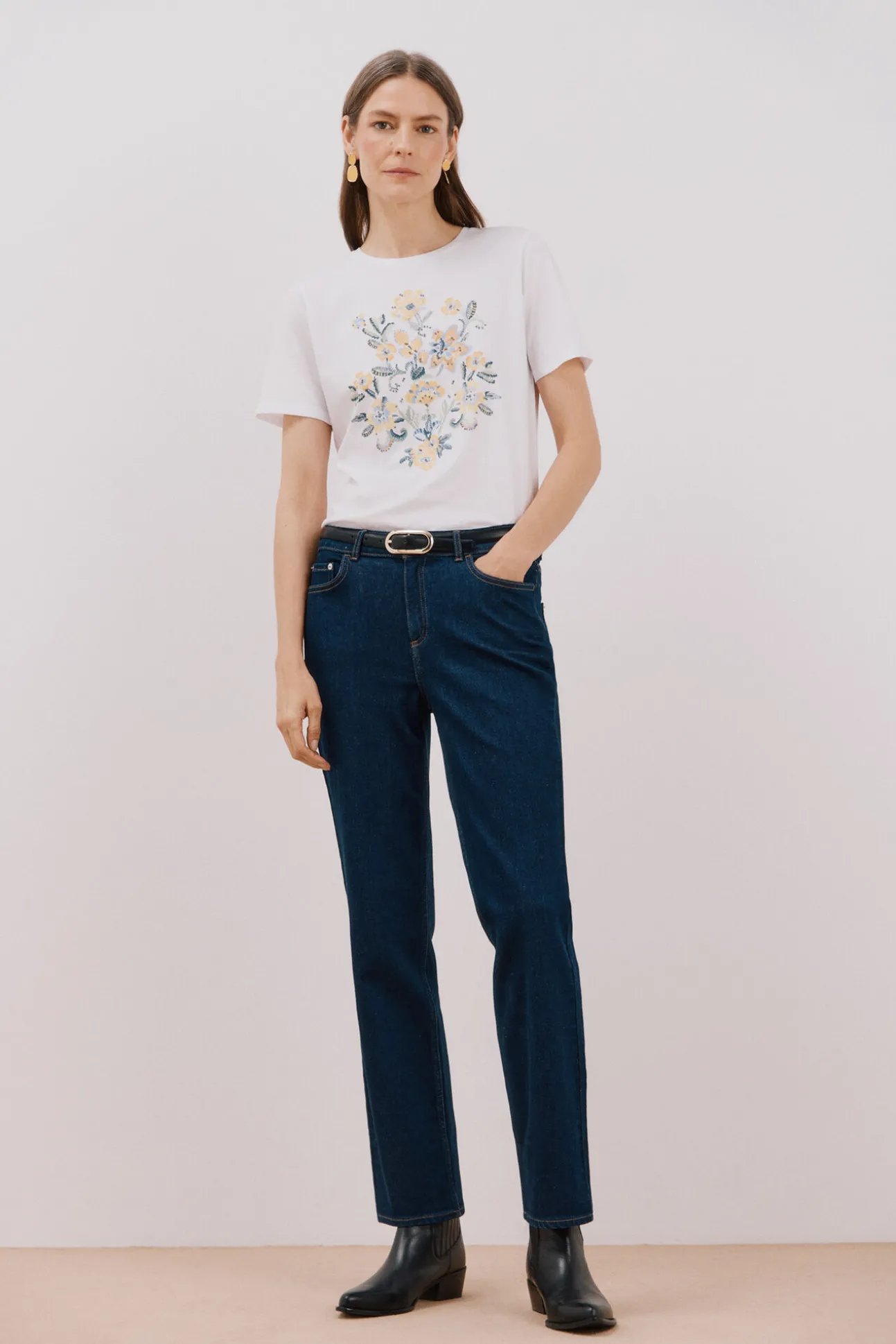Camiseta estampado floral
