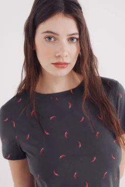 Camiseta estampado frutas