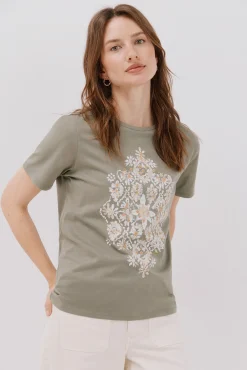 Camiseta estampado posicional