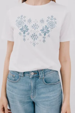 Camiseta estampado posicional