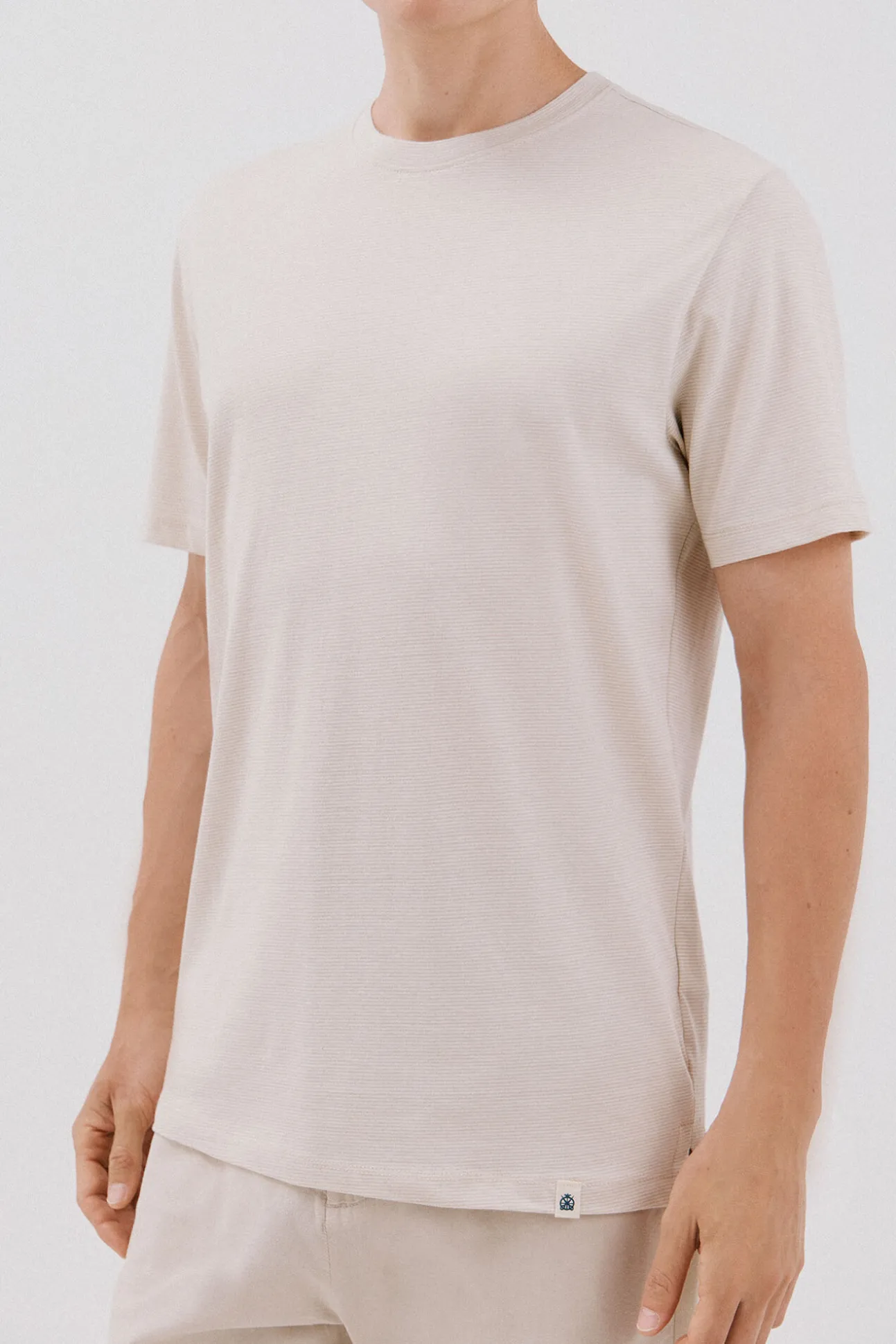 Camiseta falso liso slub