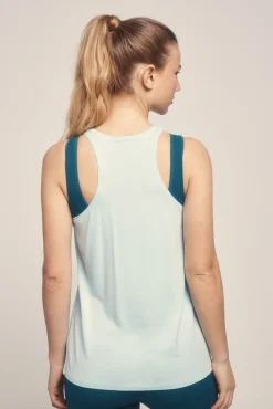 Camiseta fluida modal azul claro