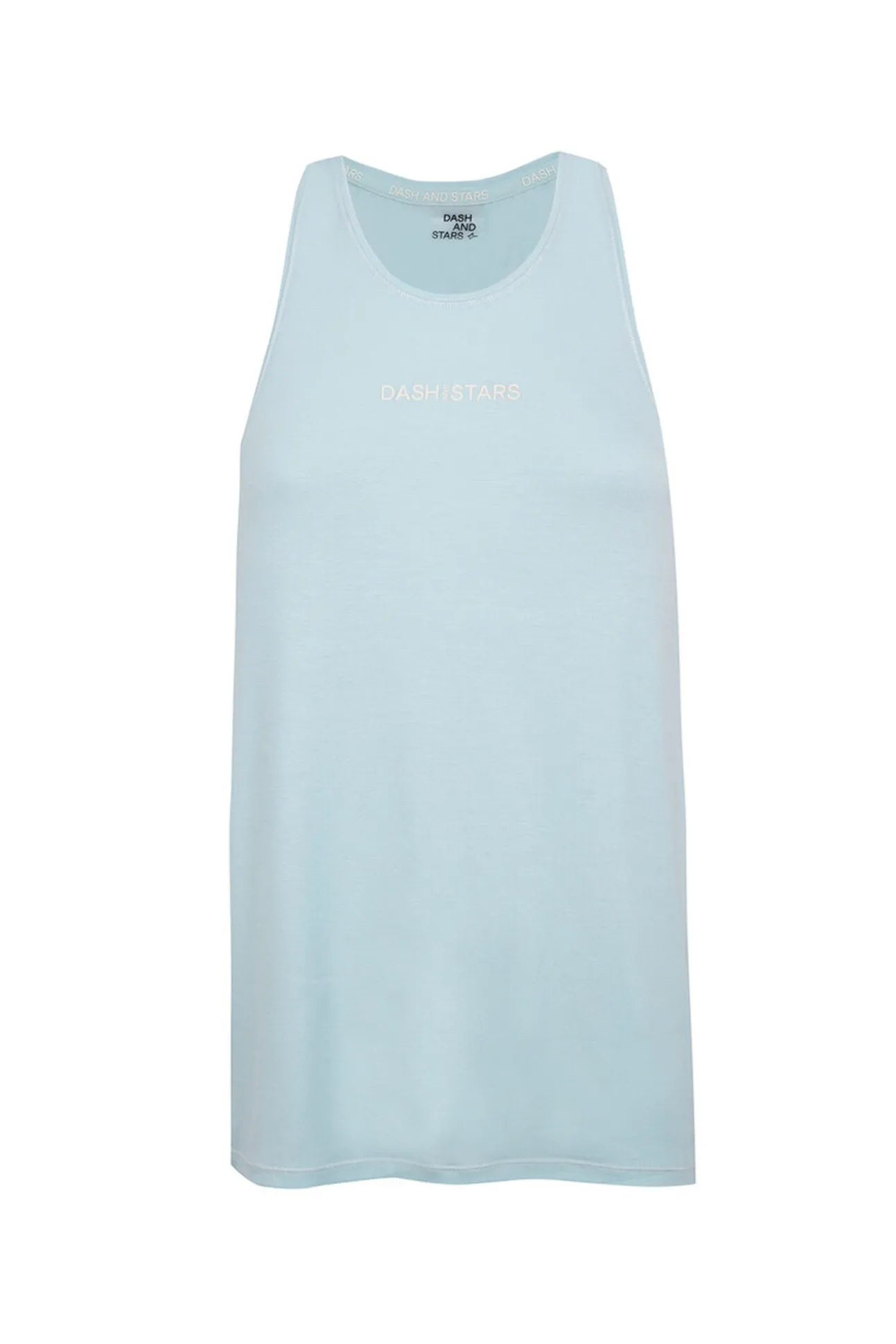 Camiseta fluida modal azul claro