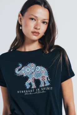 Camiseta gráfica elefante