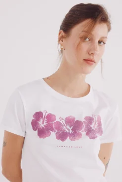 Camiseta gráfica flor