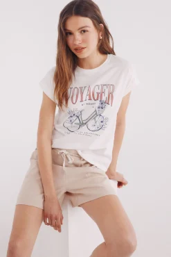 Camiseta gráfica flores