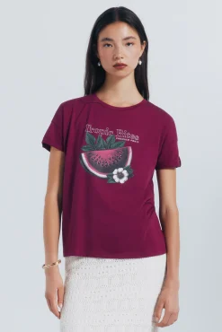 Camiseta gráfica tropical