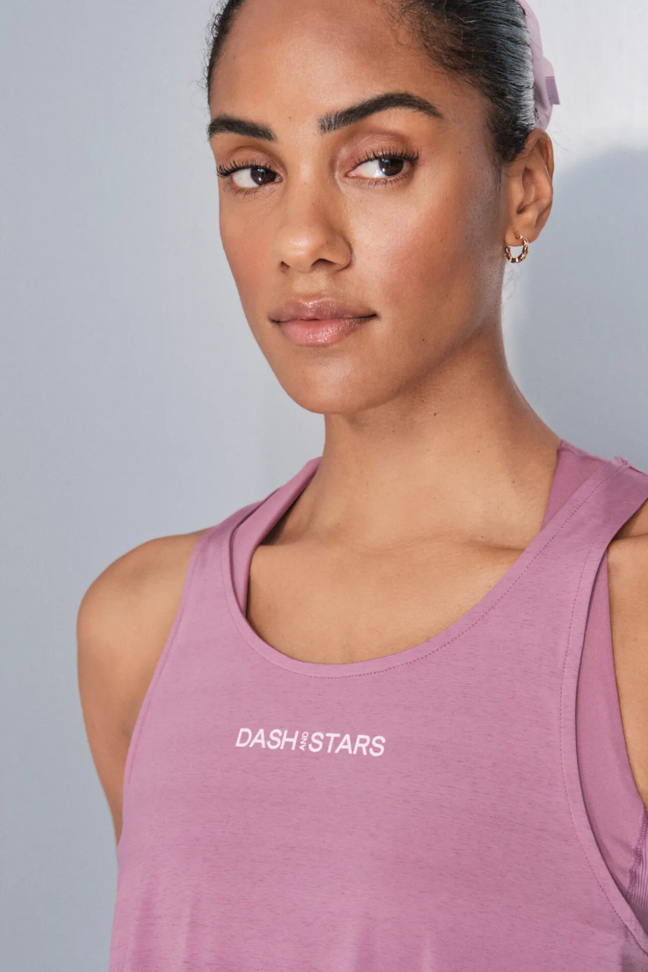 Camiseta halter asimétrica rosa