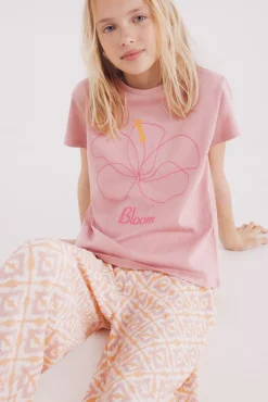Camiseta hibiscus niña