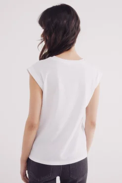 Camiseta hombros cristales