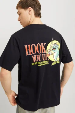 Camiseta loose fit manga corta