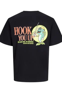Camiseta loose fit manga corta