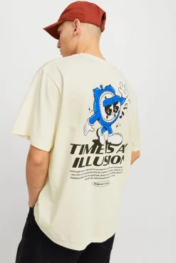 Camiseta loose fit manga corta