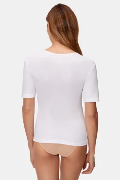 Camiseta manga corta 100% algodón térmica con doble capa