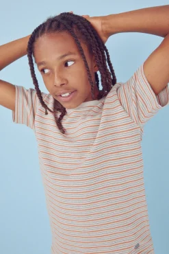 Camiseta multiraya niño