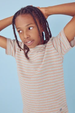 Camiseta multiraya niño
