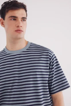 Camiseta rayas estampada