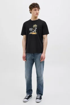 Camiseta regular fit estampada