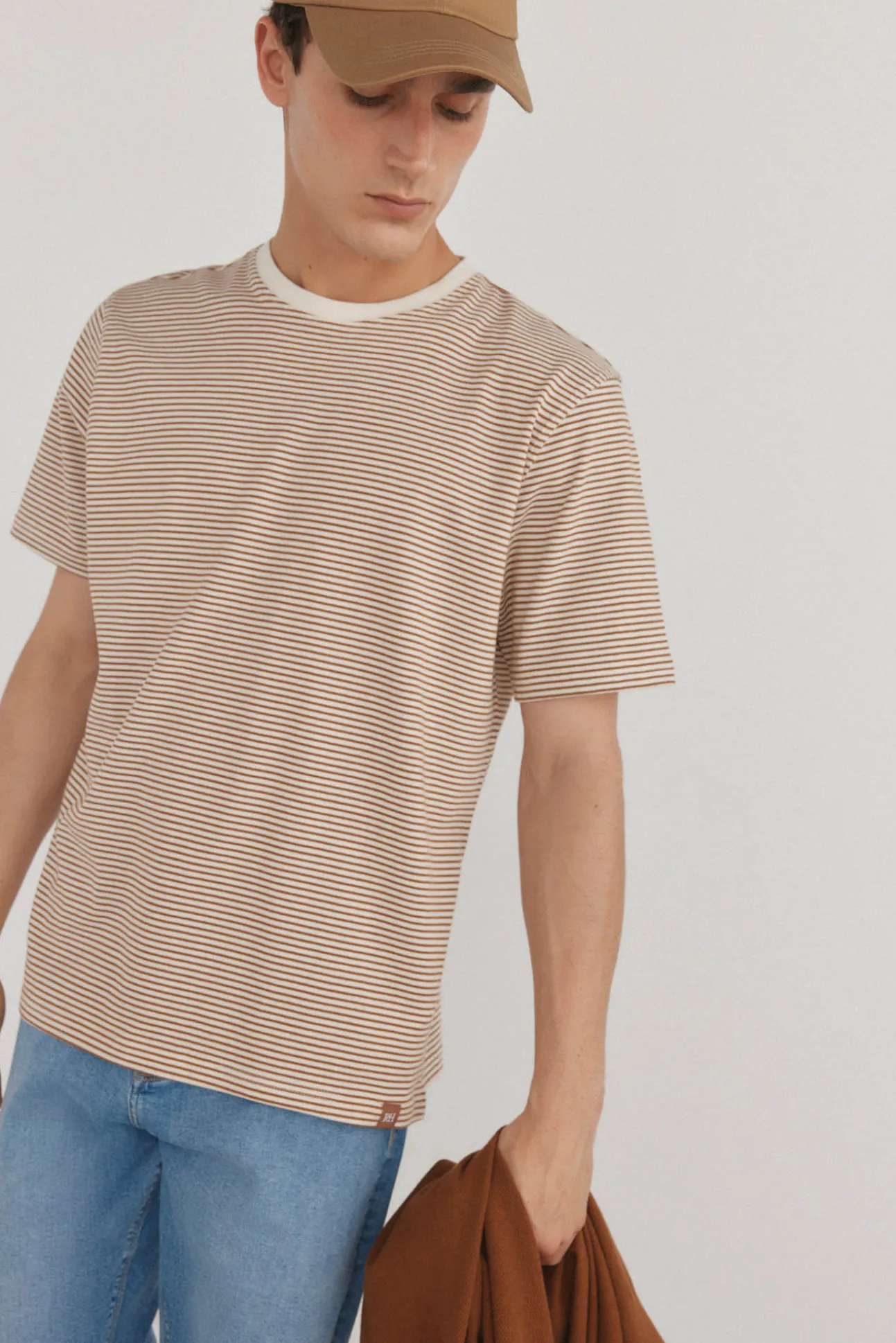 Camiseta rústica de rayas