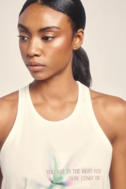 Camiseta sin mangas algodón blanco