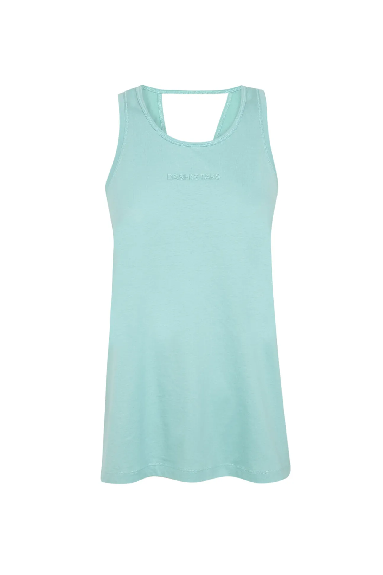 Camiseta sin mangas algodón verde