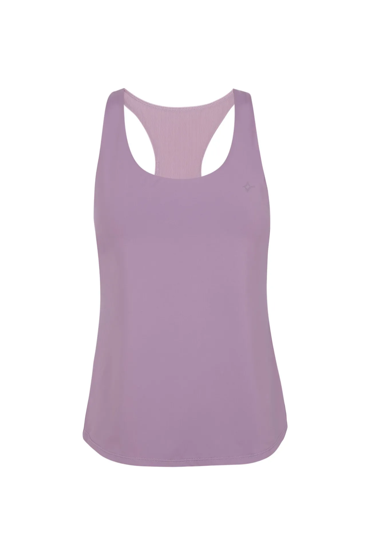 Camiseta sin mangas entallada lila