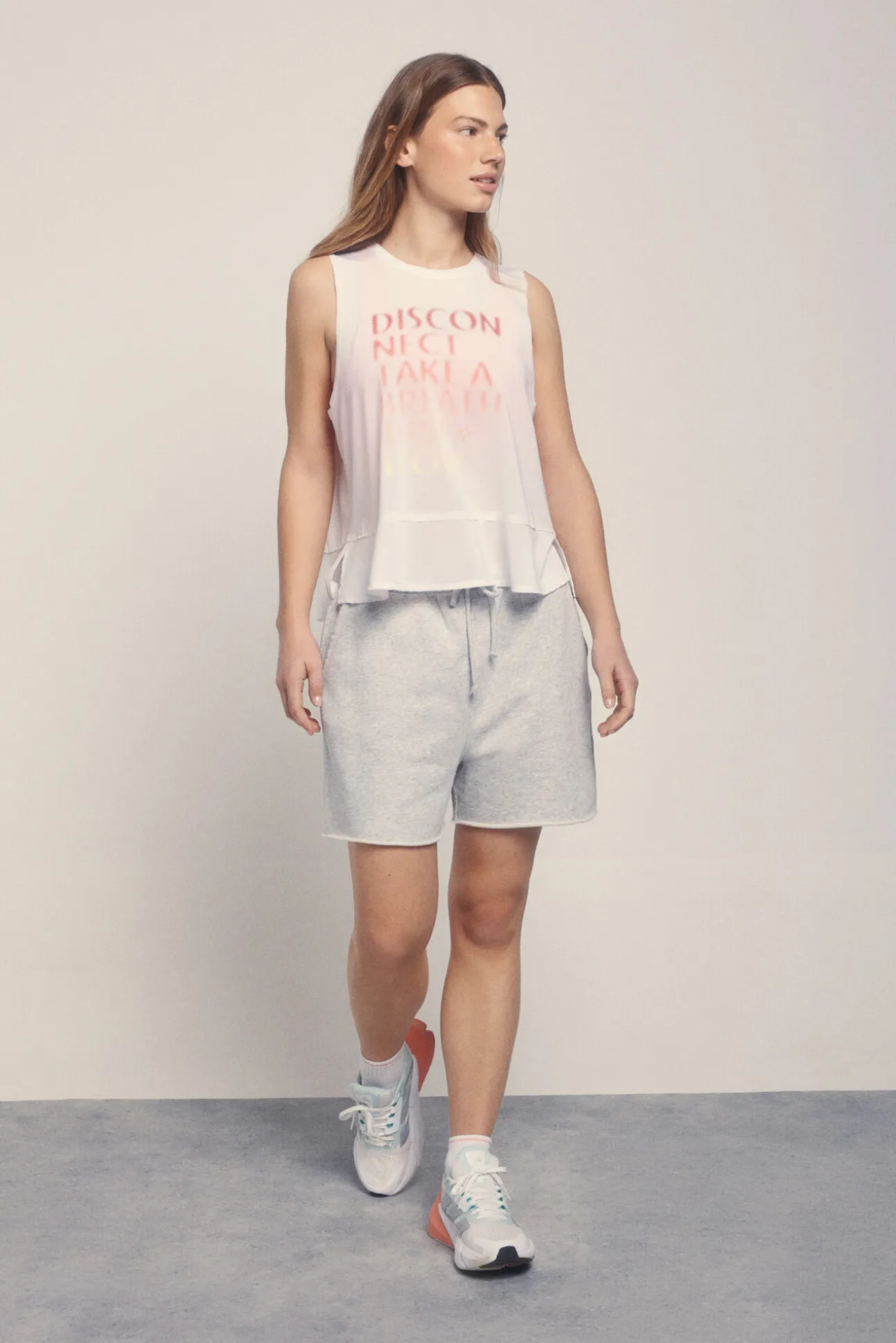 Camiseta sin mangas halter blanca