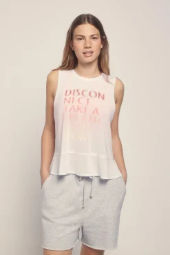 Camiseta sin mangas halter blanca