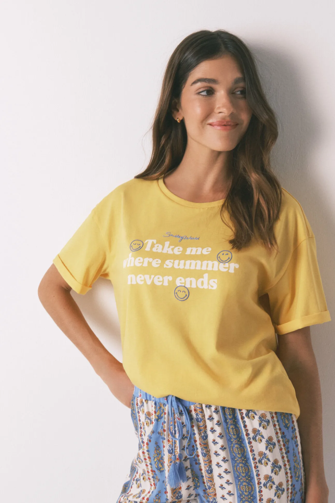 Camiseta SmileyWorld® amarillo 100% algodón