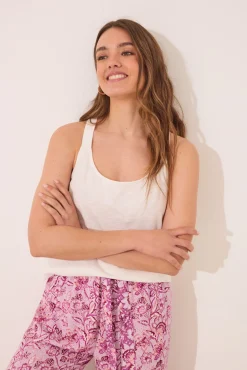 Camiseta tirantes 100% algodón blanco