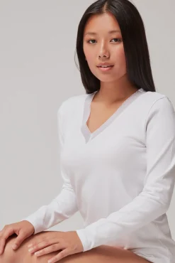 Camiseta térmica escote pico
