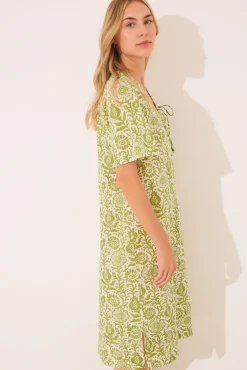 Camisón floral algodón estampado