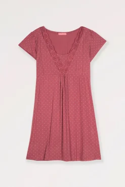 Camisón Lactancia Con Print Corbatero