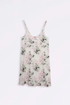Camisón lactancia tirantes de flores