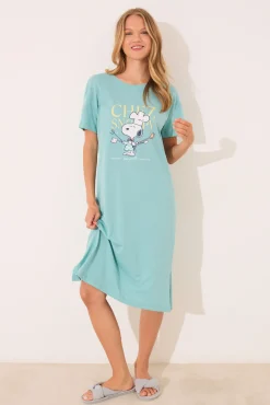 Camisón largo 100% algodón Sebastián verde