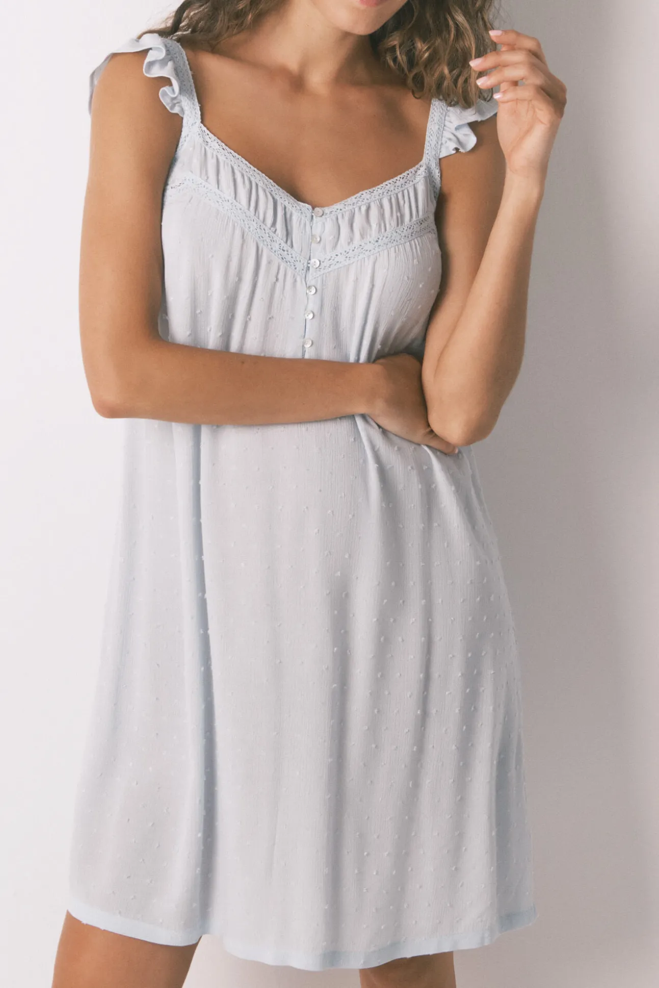 Camisón "maternity" soft touch verde