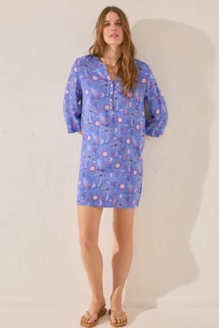 Camisola estampado azul