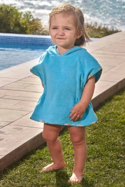Capa de terry azul claro