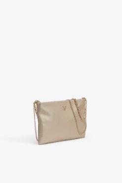 Cartera de Mano Efecto Piel Metalizada