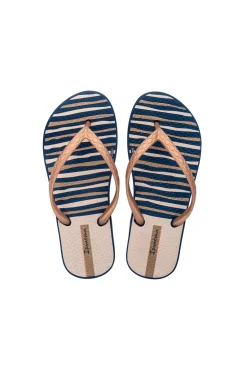 Chanclas classic rayas azul