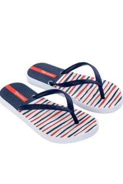 Chanclas classic rayas blanco