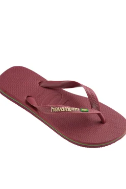 Chanclas Hav. Brasil Logo Granate